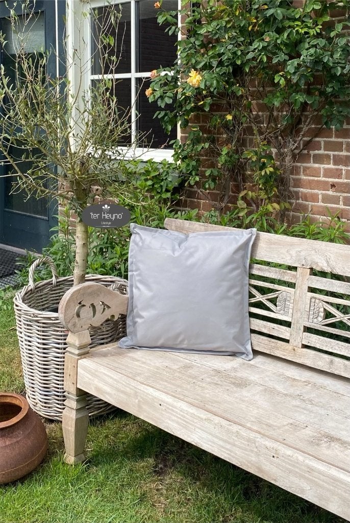 Tuinkussen outdoor grijs tuin kussen stoer sober landelijk, Tuin en Terras, Verzenden, Nieuw