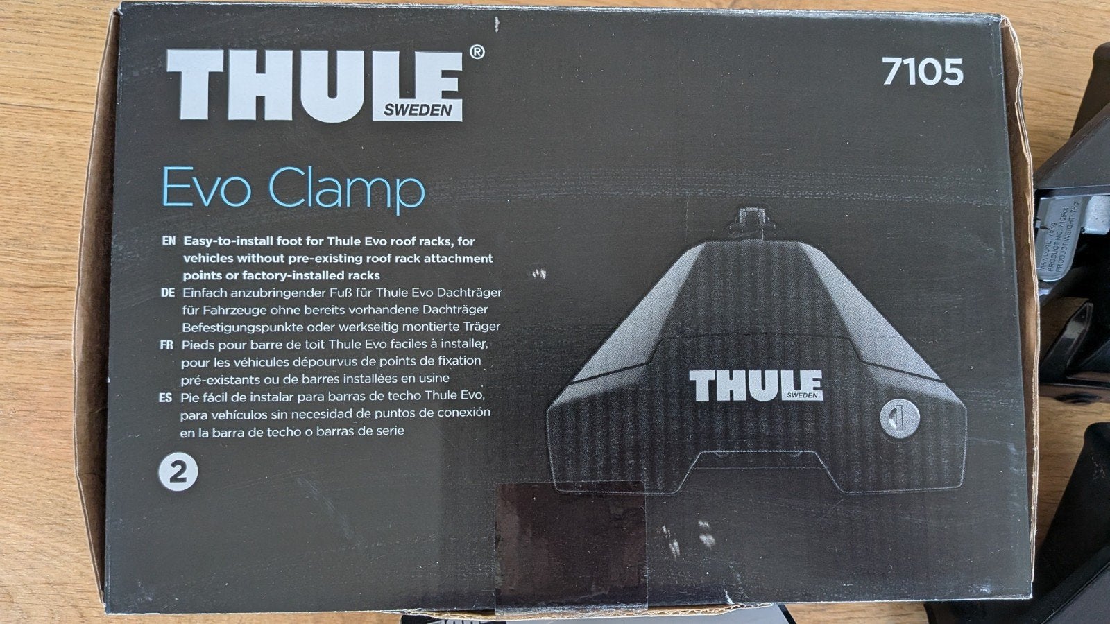 Thule Evo Clamp dakdragerset, Auto diversen, Dakdragers, Gebruikt, Ophalen