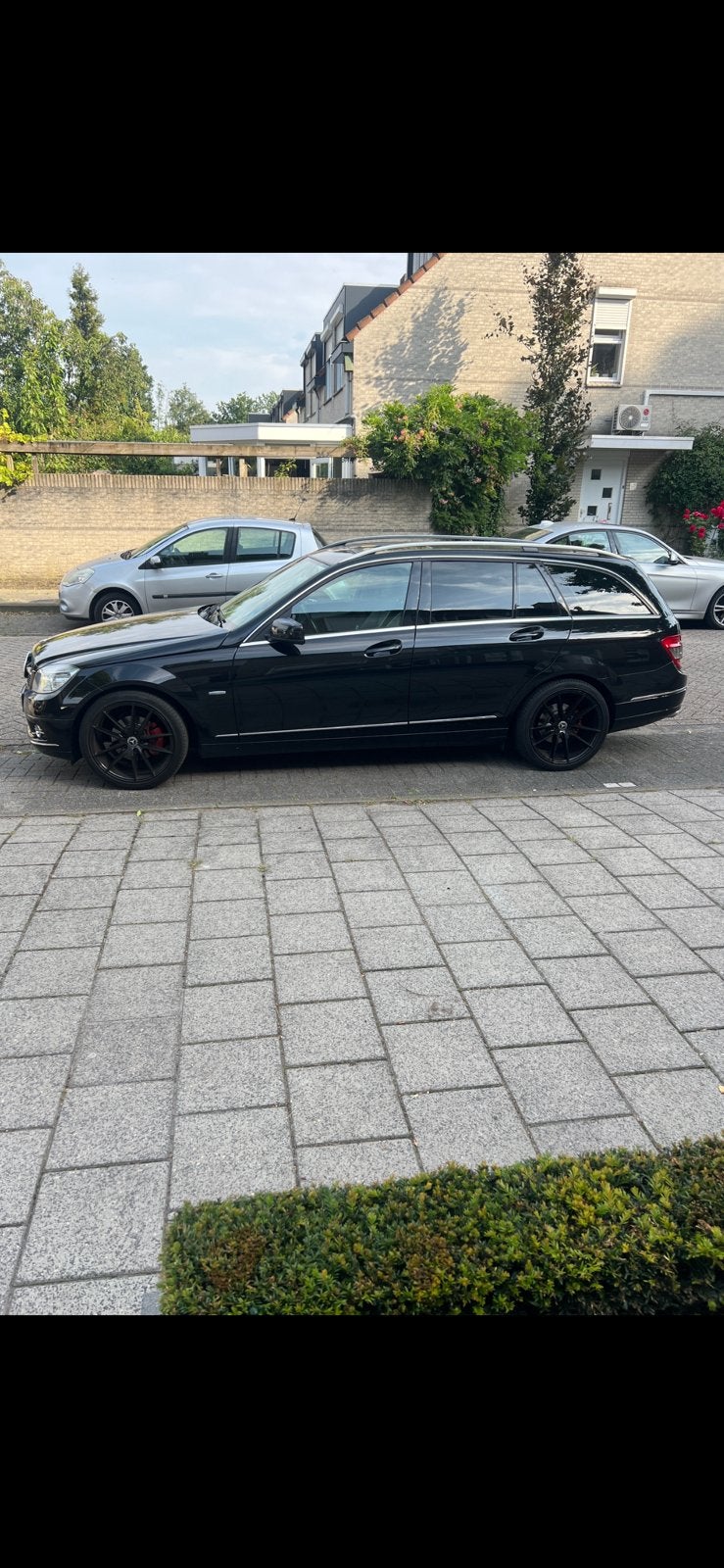 mercedes   W204 concave breedset incl banden   18 inch set, Ophalen, 18 inch, Velg(en), Zomerbanden