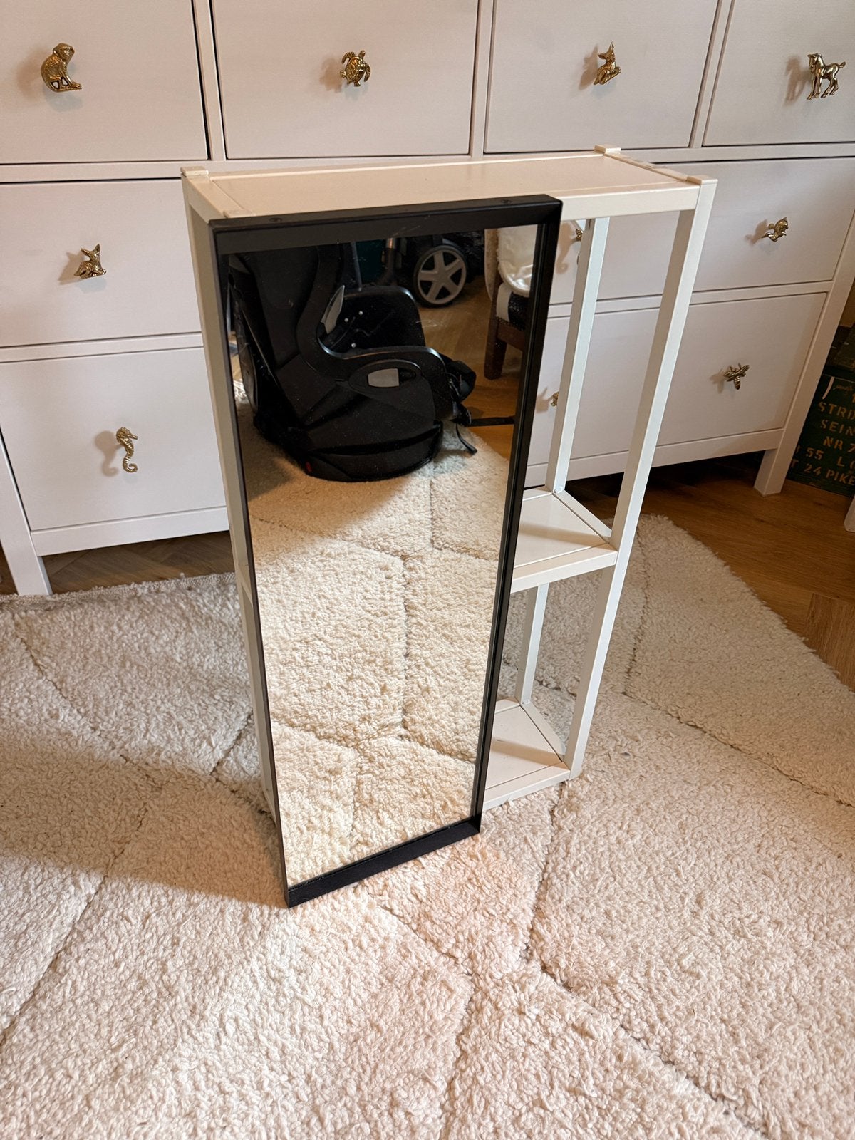Ikea Enhet spiegelkast 40 cm breed wit frame, Huis en Inrichting, Ophalen, Minder dan 50 cm, Spiegelkast, Zo goed als nieuw