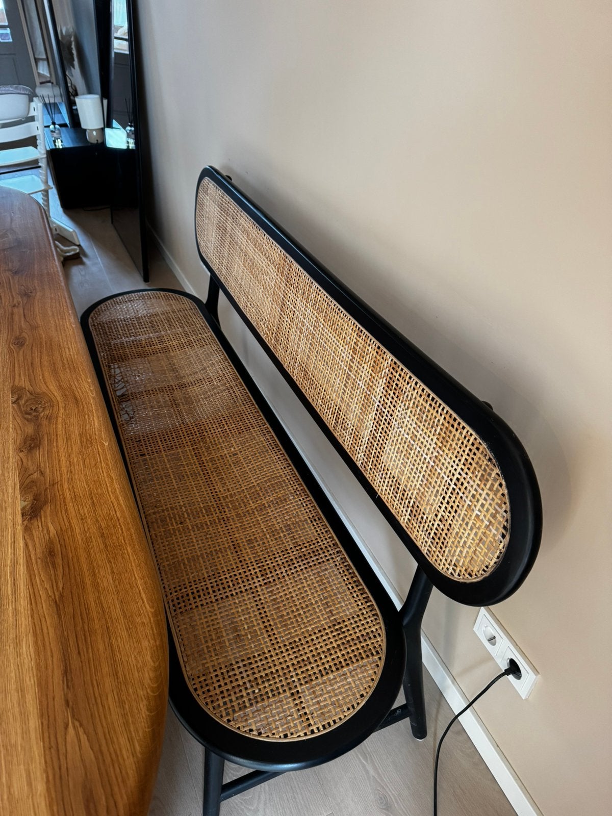 Eetkamerbank gratis, Ophalen, Gebruikt, Tweepersoons, 150 tot 200 cm