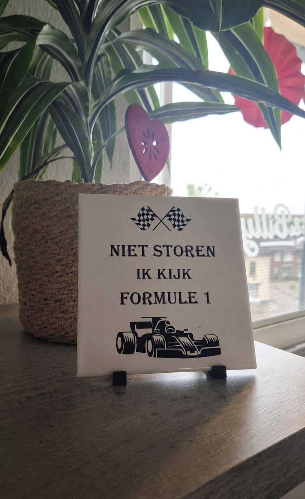 Spreuk tegel F1, Ophalen of Verzenden, Nieuw