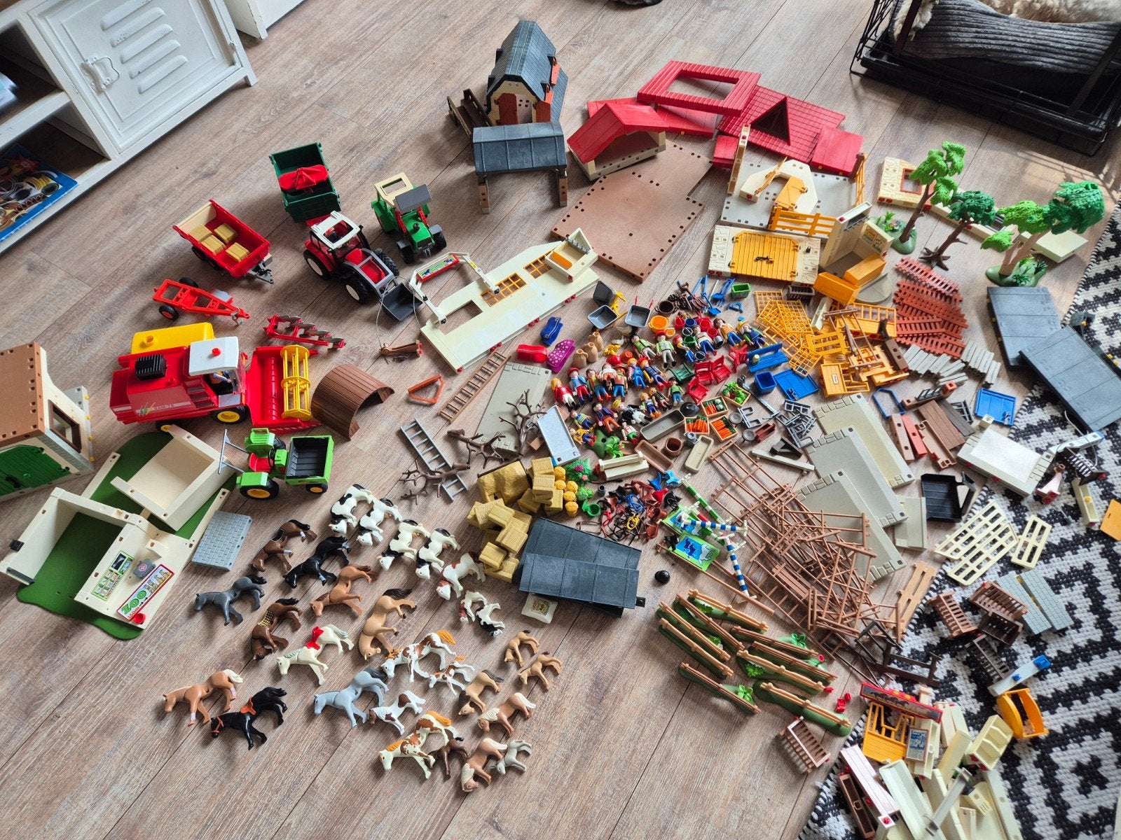 Grote Playmobil Boerderij/Manegeset met veel accessoires, Ophalen, Gebruikt, Gebouw, Complete set