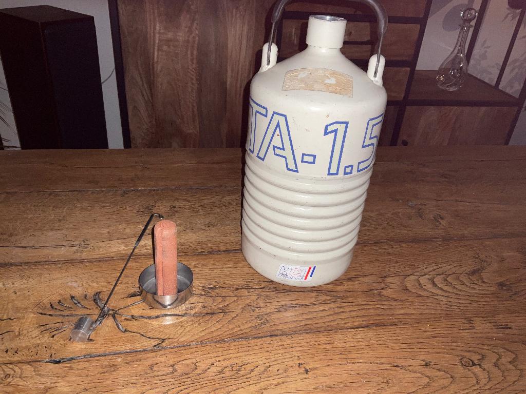 stikstofkan, 1,5 l, Hobby en Vrije tijd, Overige Hobby en Vrije tijd, Ophalen, Gebruikt
