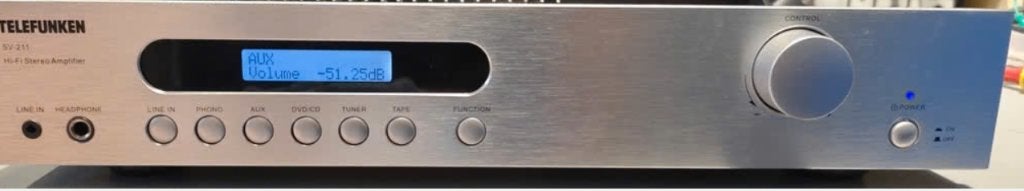 Telefunken SV-211 Hi-Fi Stereo Versterker, Overige merken, Ophalen of Verzenden, Zo goed als nieuw, Minder dan 60 watt