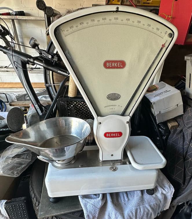 Vintage Berkel Weegschaal - Type E, 15 kg, uit 1964, Ophalen of Verzenden, Gebruikt, Overige typen, Minder dan 50 kg