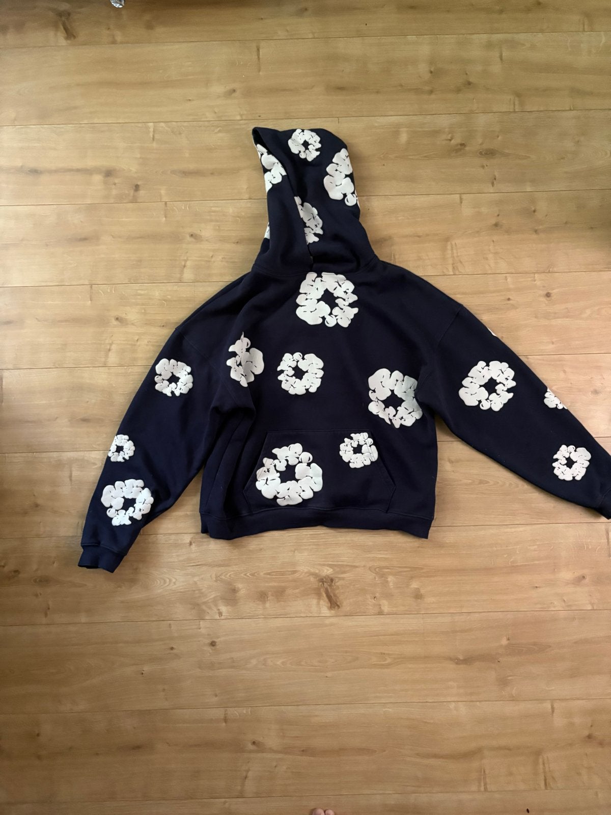 Denim Tears Hoodie Donkerblauw Maat M, Ophalen of Verzenden, Zo goed als nieuw