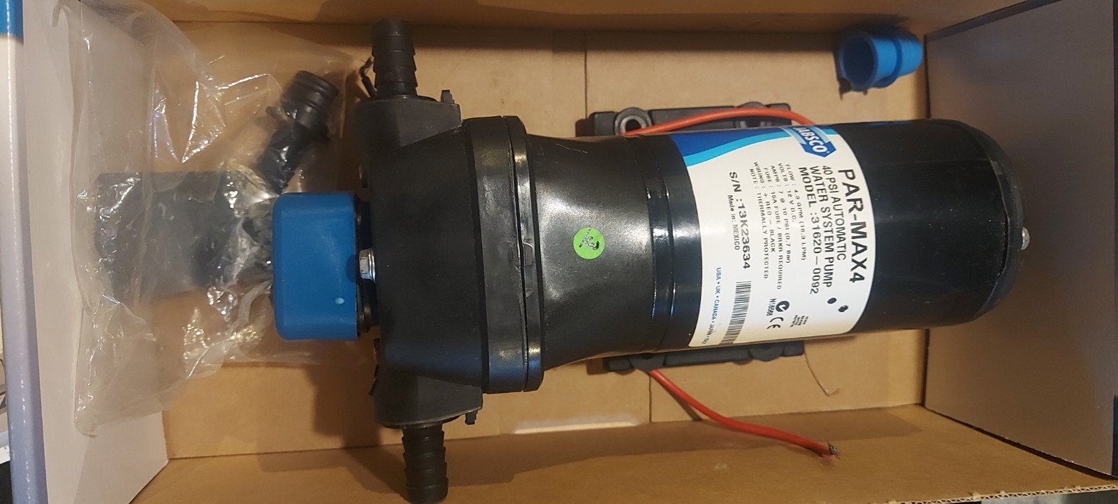 Water pomp systeem JABSCO PAR-MAX 4.3 GPM NIEUW IN DE DOOS, Ophalen of Verzenden, Nieuw, Motor en Techniek