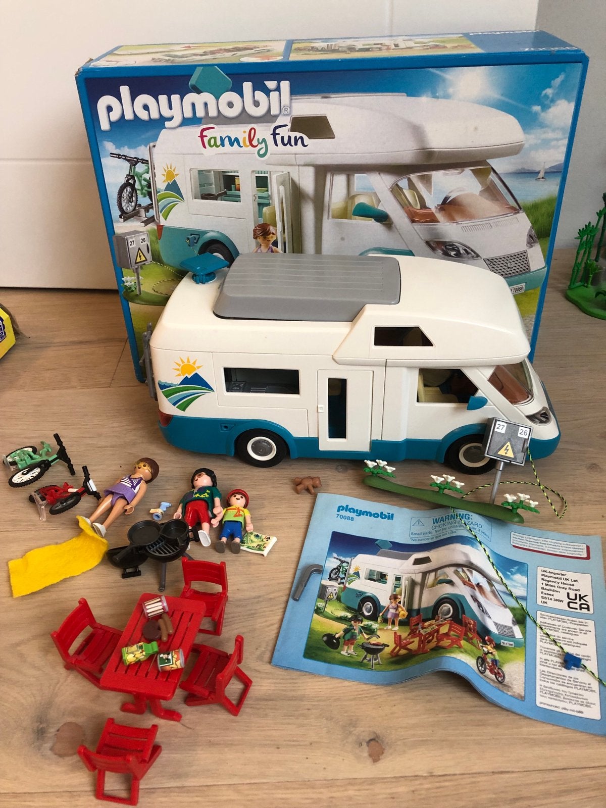 Playmobil Family Fun Camper met accessoires, Kinderen en Baby's, Speelgoed | Overig, Ophalen, Gebruikt, Jongen of Meisje