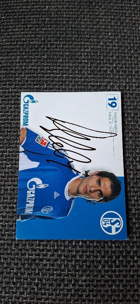 Spelerskaart met handtekening; Halil Altintop # Schalke 04, Verzamelen, Ophalen of Verzenden, Nieuw, Buitenlandse clubs, Spelerskaart