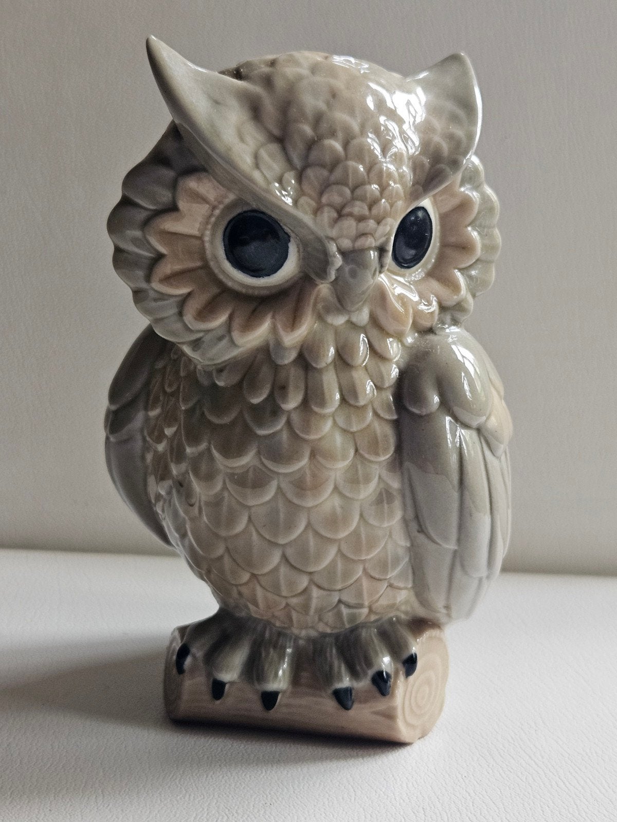 Vintage Uil Beeldje Keramiek - 15 cm hoog, Antiek en Kunst, Ophalen of Verzenden