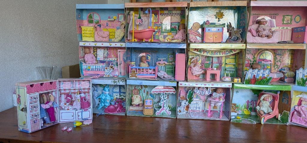 Mini Baby Born collectie - 7 kamers compleet + kledingkast, Ophalen of Verzenden, Zo goed als nieuw, Babypop