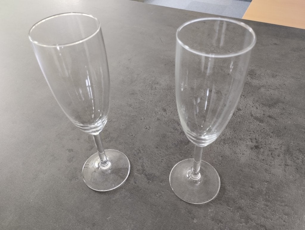 Twee champagneglazen, nieuw, Glas of Glazen, -, Nieuw, Ophalen of Verzenden