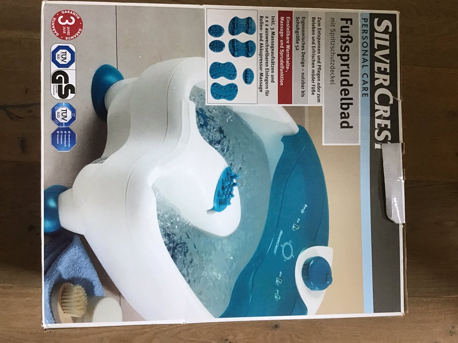 Nooit gebruikt voetenbubbelbad, Ophalen, Nieuw
