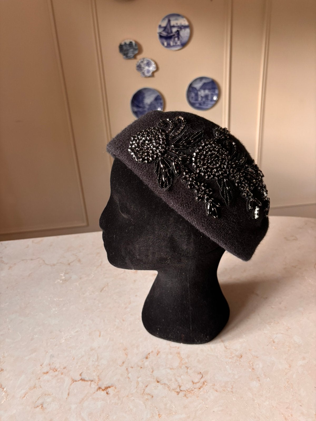 Nieuw zwart dames dopje met kant, hoed,dameshoed, Kleding | Dames, Ophalen of Verzenden, Nieuw, One size fits all, Hoed