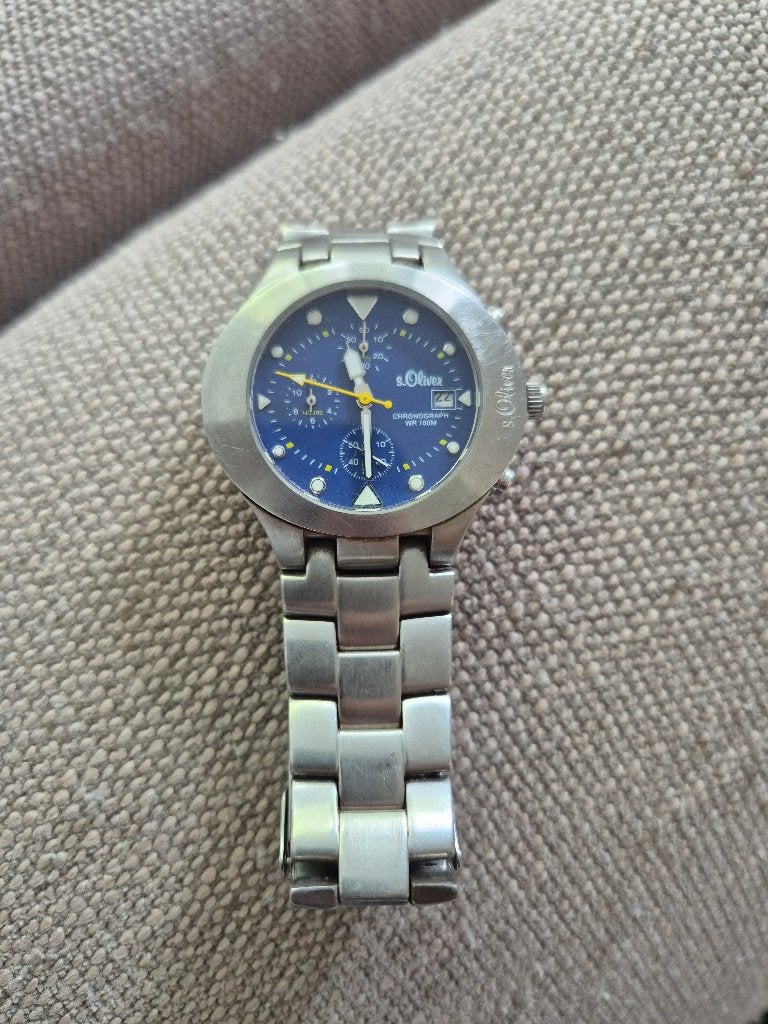 Horloge St. Oliver man, Sieraden, Tassen en Uiterlijk, Horloges | Heren, Overige merken, Staal, Gebruikt, Staal