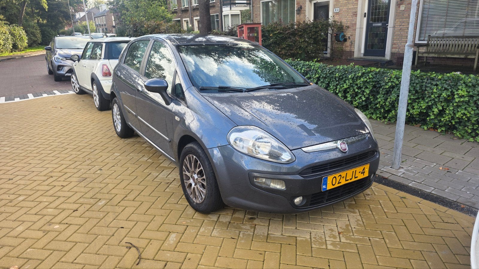 Fiat Punto EVO 1.4 5DR 2010 Blauw,  Cruise Control, Auto's, Voorwielaandrijving, Stof, 40 €/maand, 4 cilinders