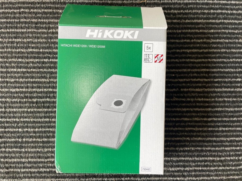 Hikoki 750442, 5x stofzuigerzakken voor Hitachi WDE 1200, Nieuw, /, /, Hikoki