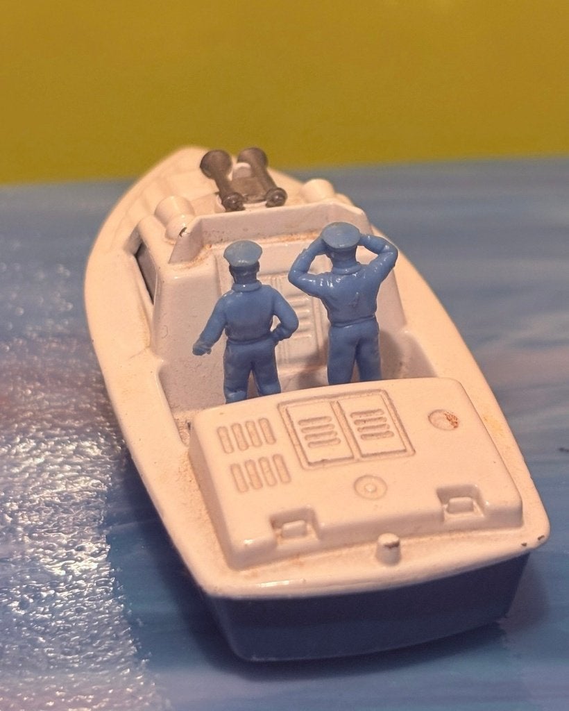 Matchbox No.52 Police Launch 1976 Lesney politie bootje, Ophalen of Verzenden, Gebruikt