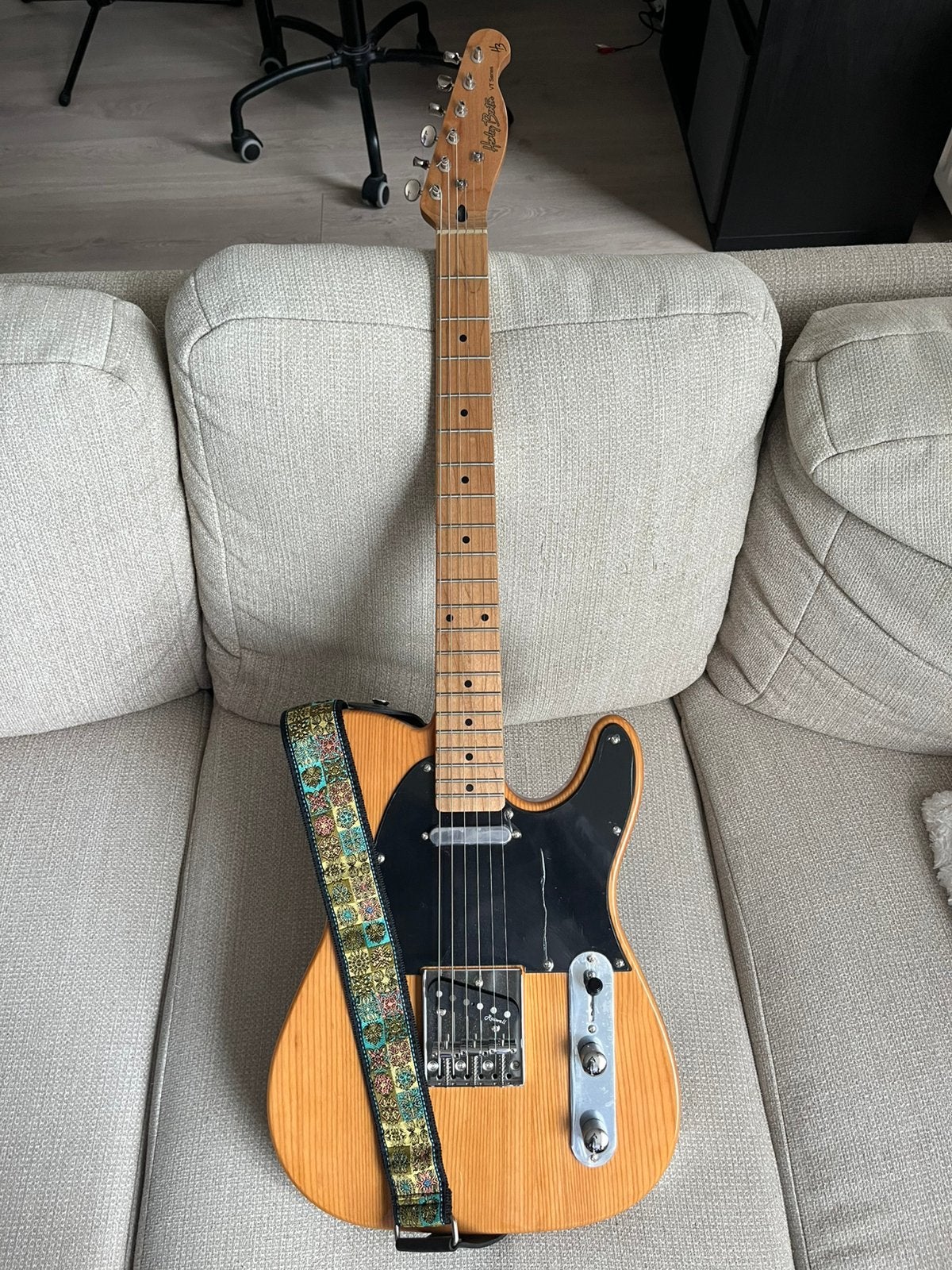 Harley Benton TE-52 NA Vintage Series, Ophalen, Zo goed als nieuw, Solid body, Overige merken