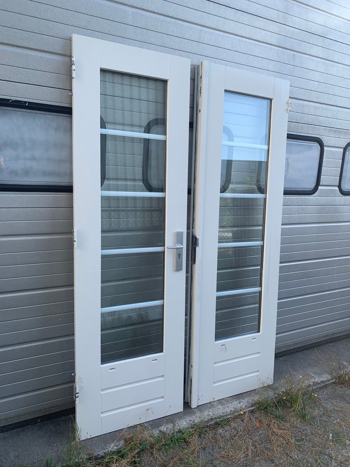 Meerdere deuren te koop., Gebruikt, Deurkozijn, 150 tot 225 cm, Inclusief glas