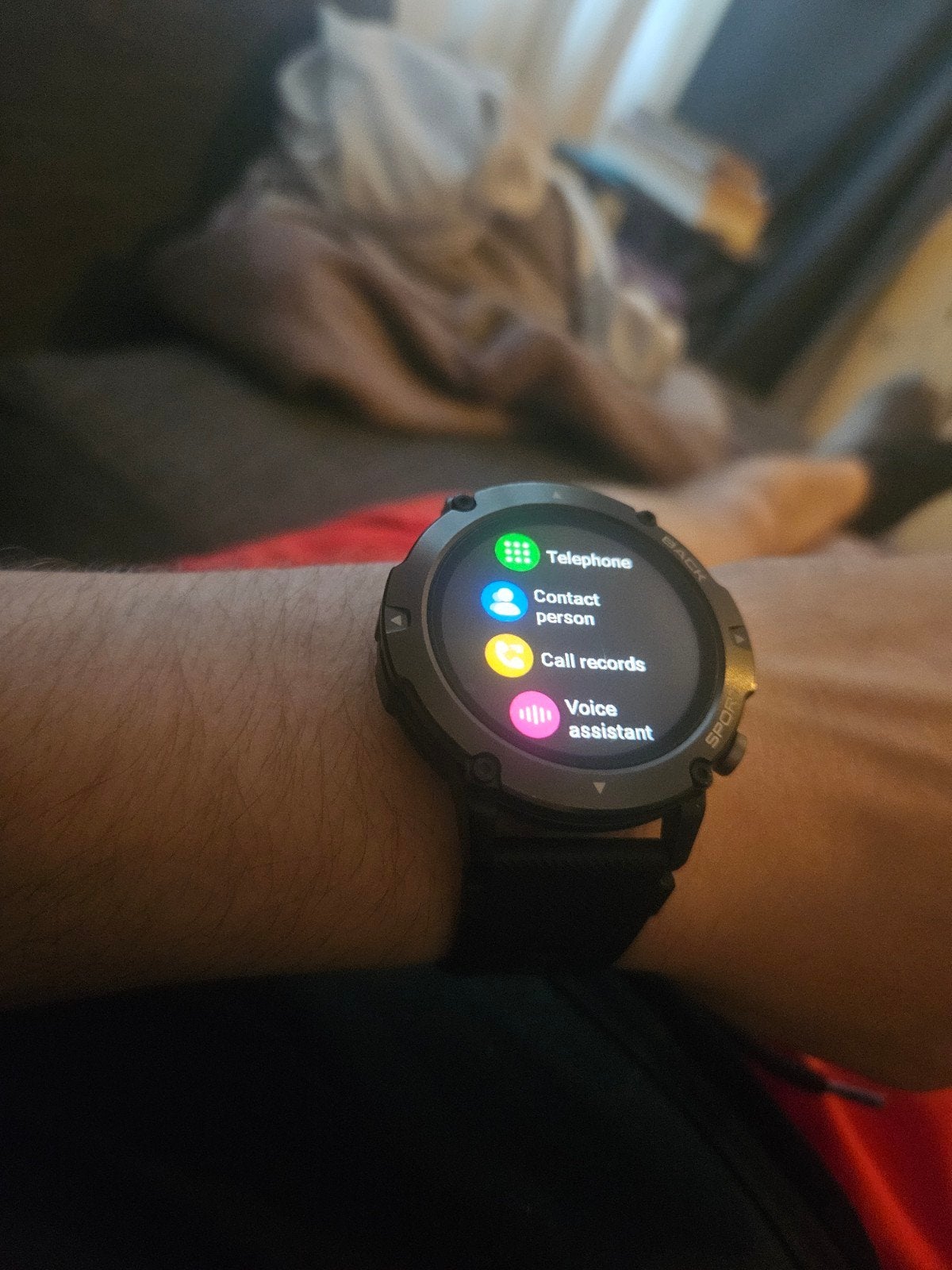 Robuuste Smartwatch met Telefoonfuncties en Sporttracking, Gebruikt, Onbekend, Zwart, Stappen