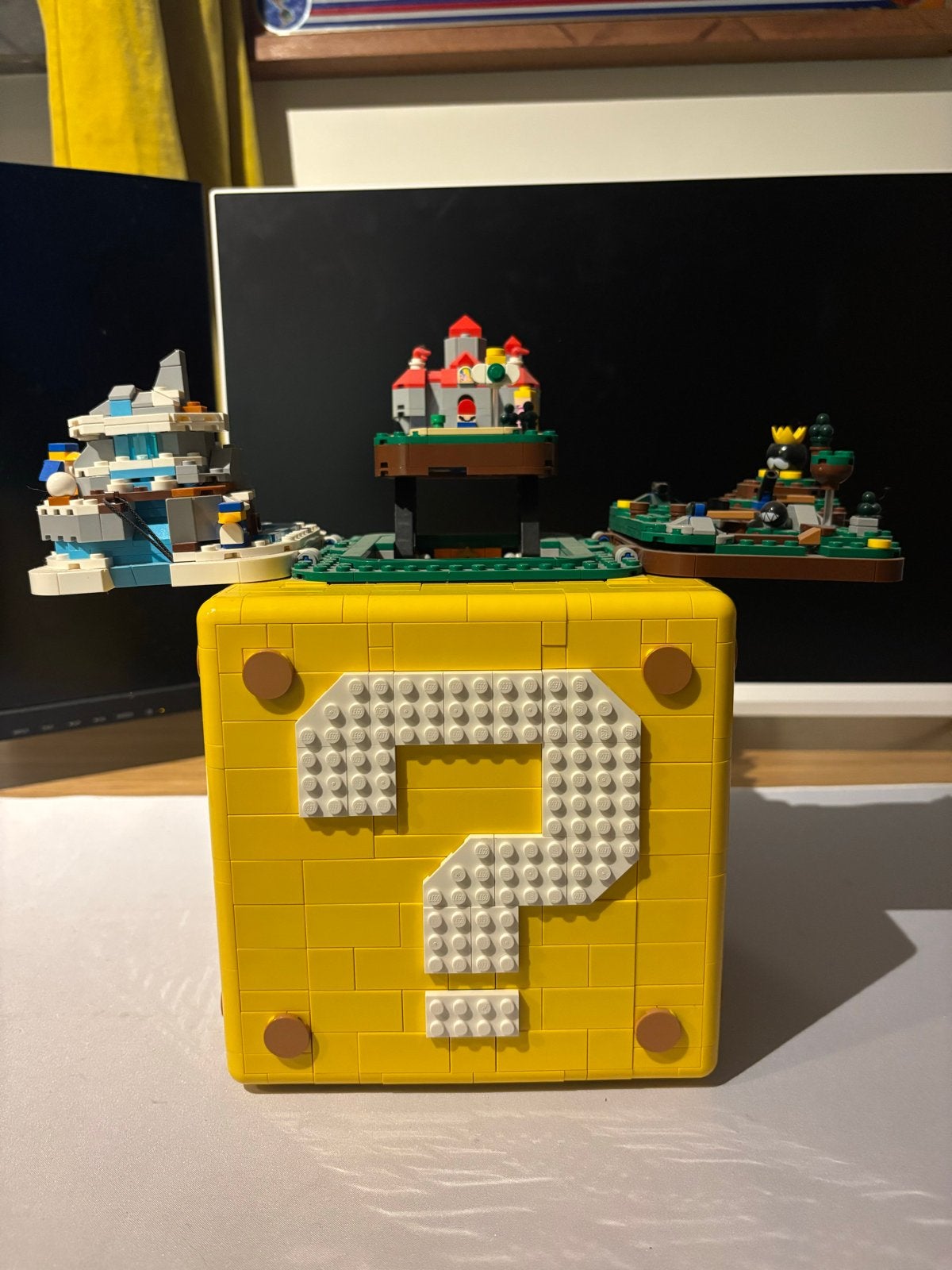 LEGO Super Mario 71395 Question Mark Block, Kinderen en Baby's, Speelgoed | Bouwstenen, Zo goed als nieuw, Overige merken, Ophalen of Verzenden