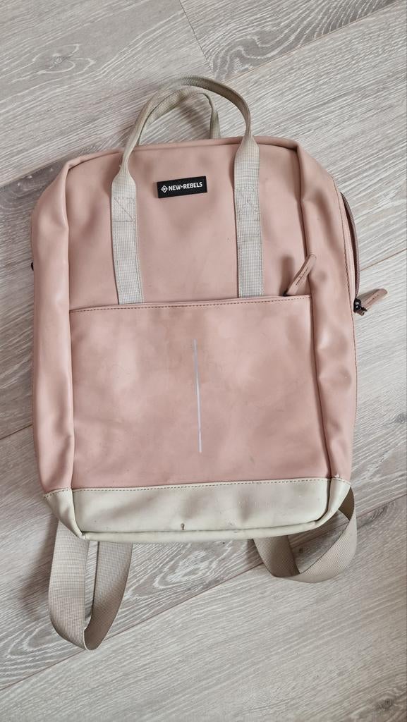 New Rebels Rugzak Roze - Stijlvol en Praktisch, Overige merken, Gebruikt, 25 tot 40 cm, Ophalen of Verzenden