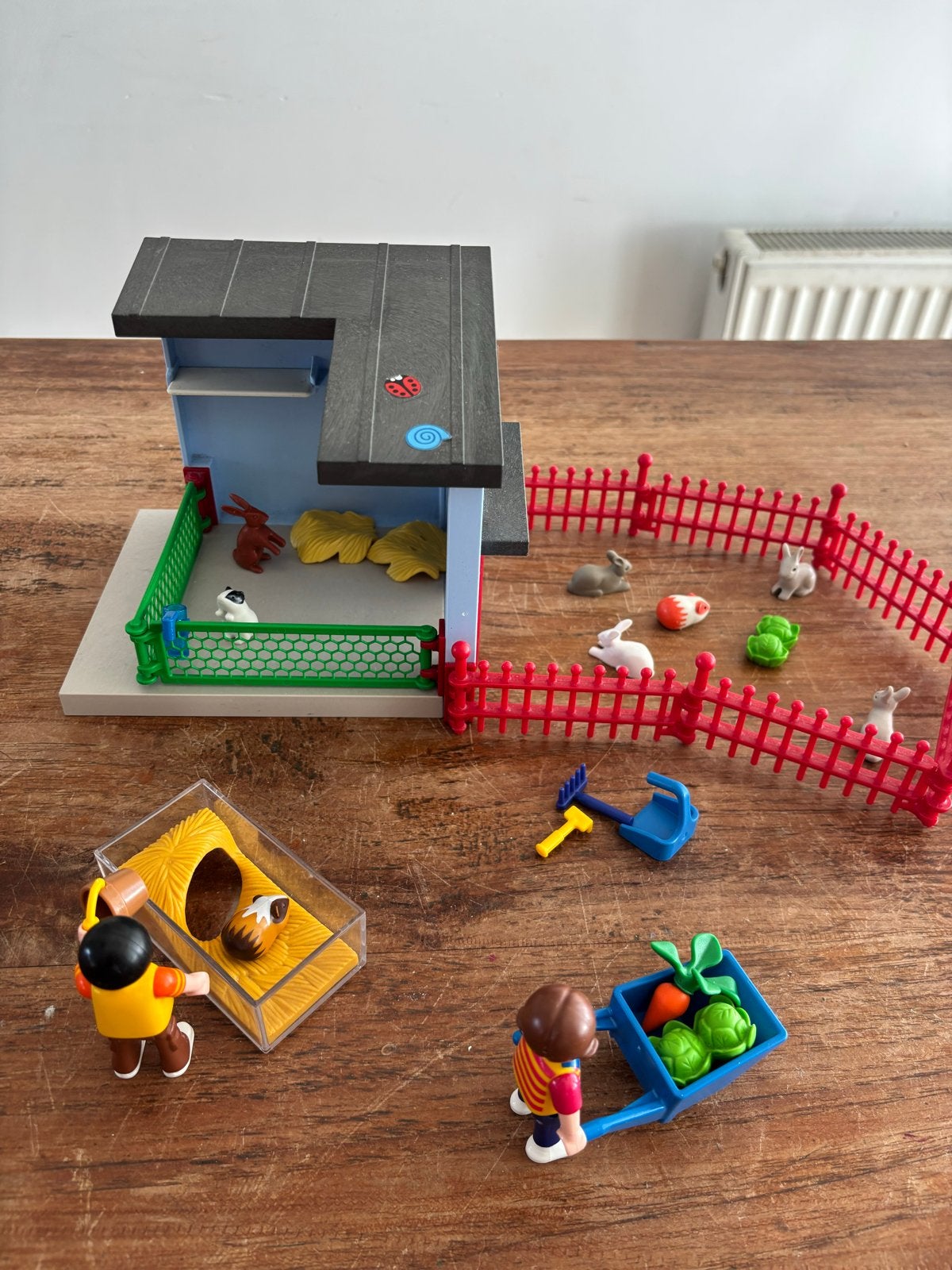 Playmobil kinderboerderij met konijnen en cavia's, Kinderen en Baby's, Speelgoed | Overig, Ophalen of Verzenden, Gebruikt, Jongen of Meisje