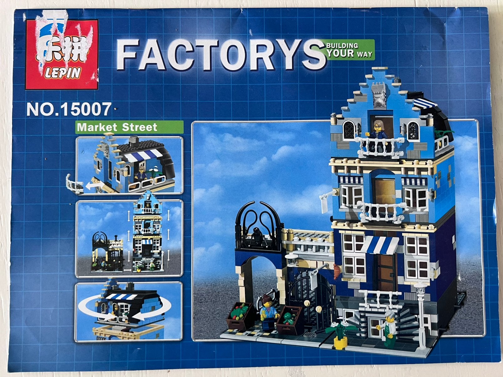 Market Street modular van Lepin (LEGO 10190), Ophalen of Verzenden, Zo goed als nieuw