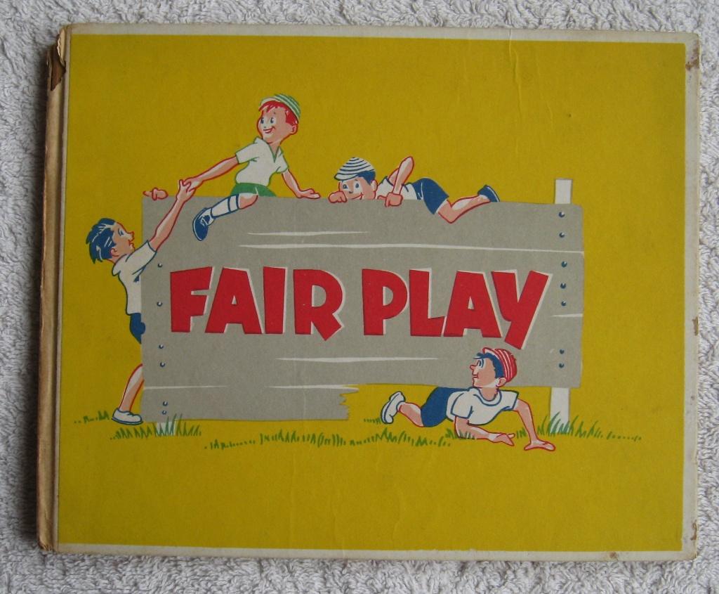 sportief boekje met prachtige tekeningen (1950?) FAIR PLAY, Ophalen of Verzenden