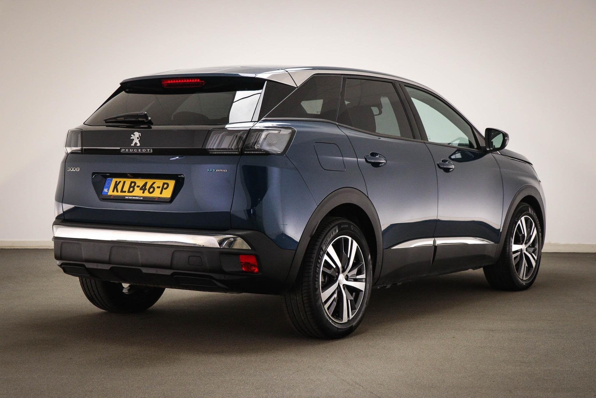 Peugeot 3008 1.6 HYbrid 225 Allure | SOH 99% | LED | DAB | A, Auto's, Stof, Met garantie (alle), Blauw, Plug-in hybride