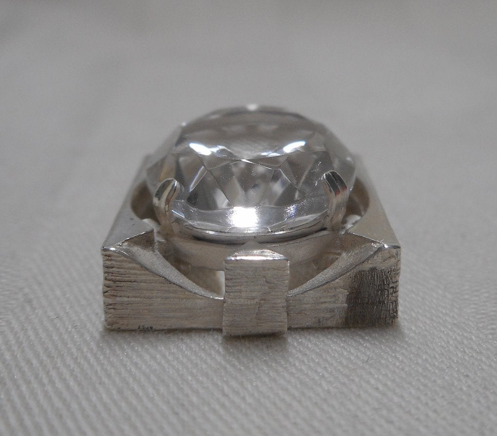 Prachtige zilveren K&L hanger met steen nr.926, Verzenden, Zo goed als nieuw, Zilver, Zilver