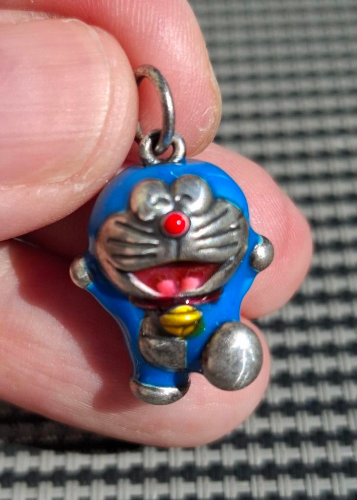 Doraemon Hanger Sterling Zilver S925 free shipment in NL, Ophalen of Verzenden