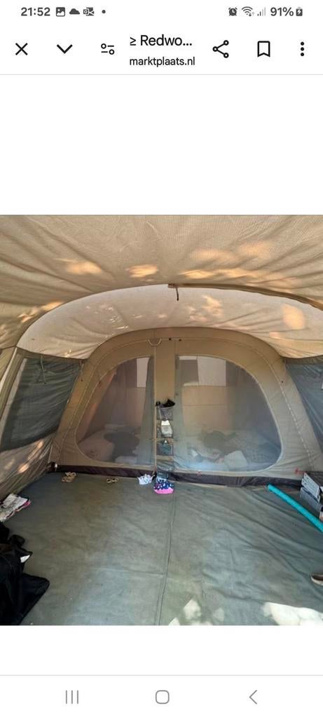 Redwood Willow 420 5-persoons tent, Ophalen