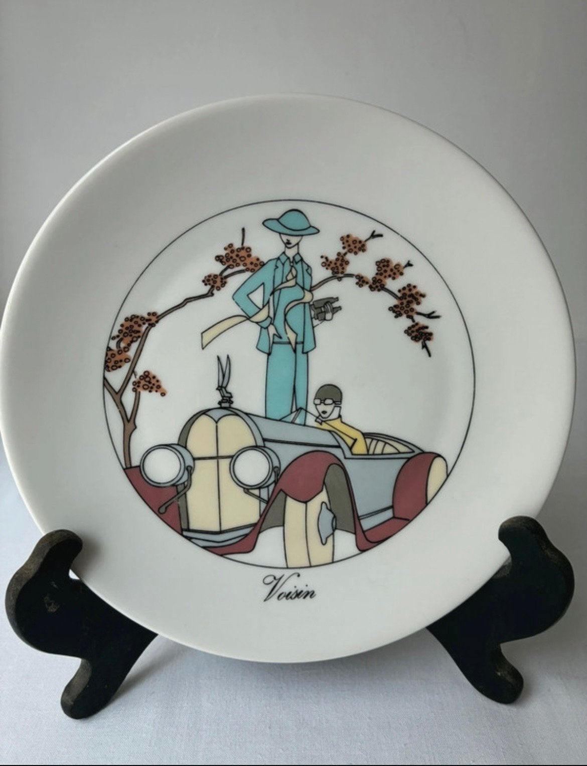 Decoratief bord 'Voisin' van Jacques Lobjoy, Made in France, Ophalen of Verzenden