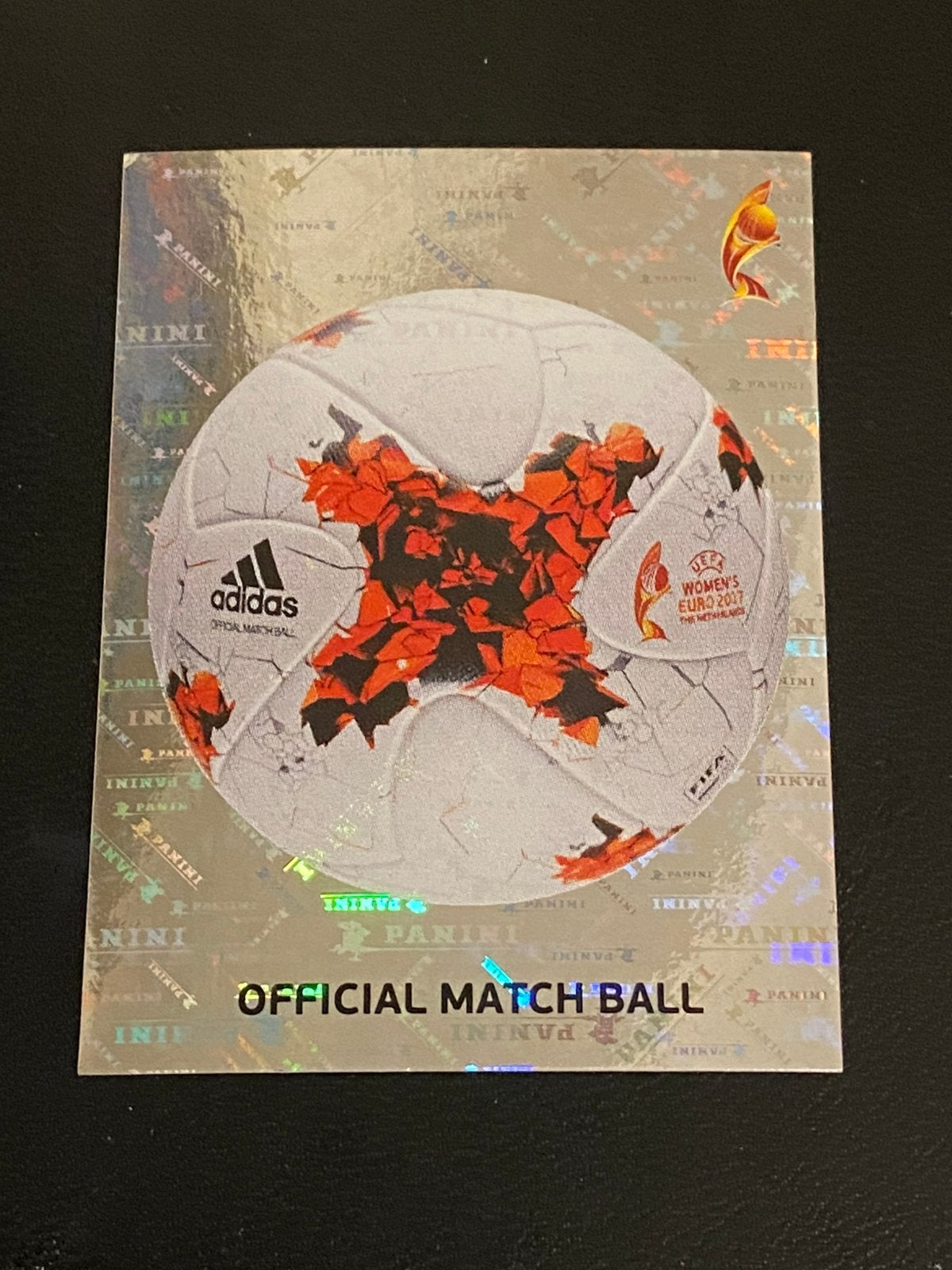 Women’s Euro 2017 Matchbal Panini, Ophalen of Verzenden, Zo goed als nieuw, Buitenlandse clubs, Poster, Plaatje of Sticker