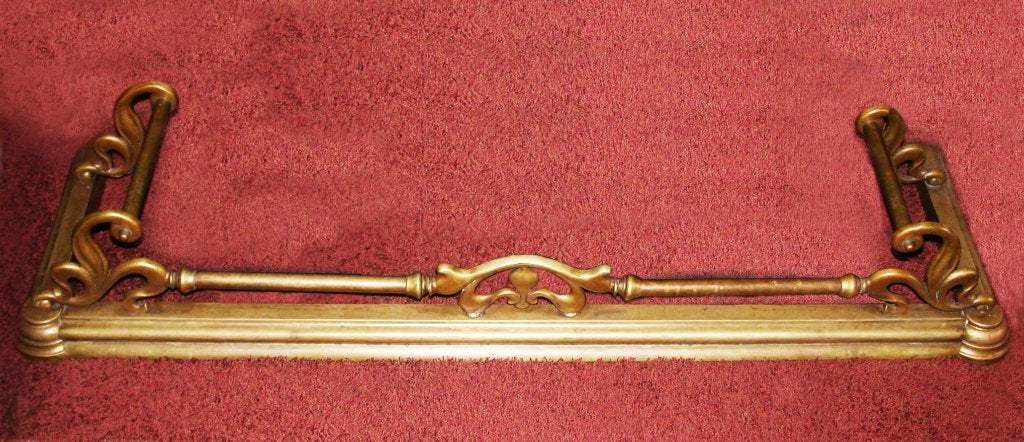 Antieke Art Nouveau Victoriaanse fireplace fender (1880), Huis en Inrichting, Kachels, Ophalen, Gebruikt, Overige brandstoffen