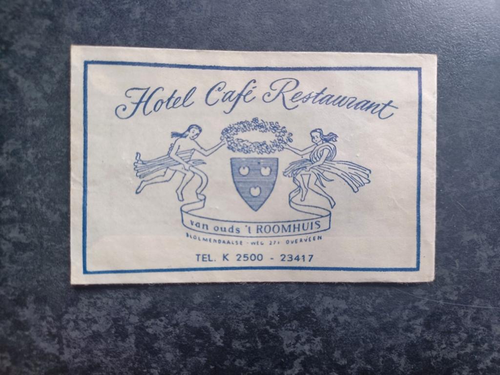 Suikerzakje Overveen Café van ouds  't Roomhuis, Ophalen, Nederland