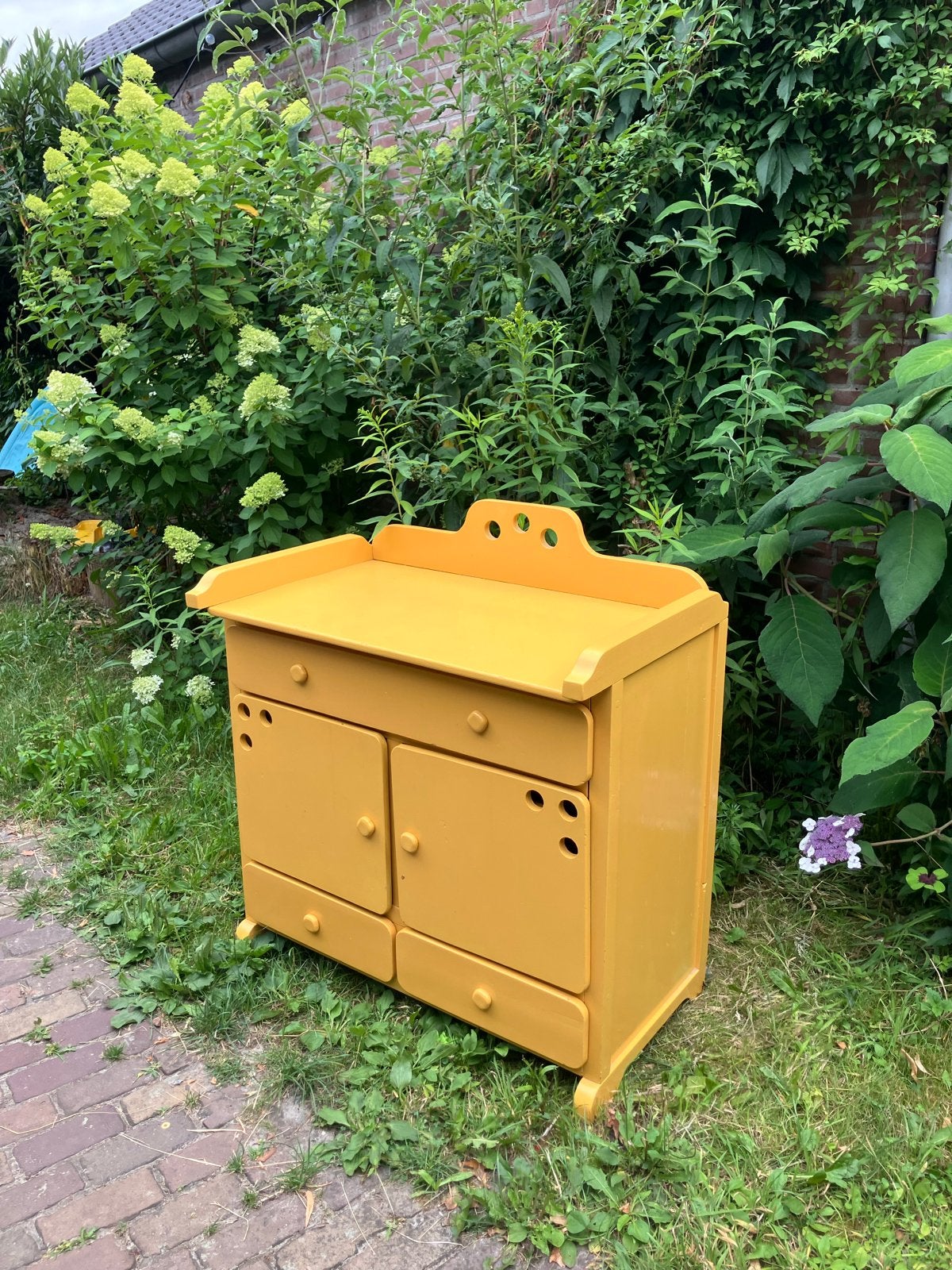 Vintage Gele Speelgoedkast / Commode voor Kinderkamer, Ophalen of Verzenden