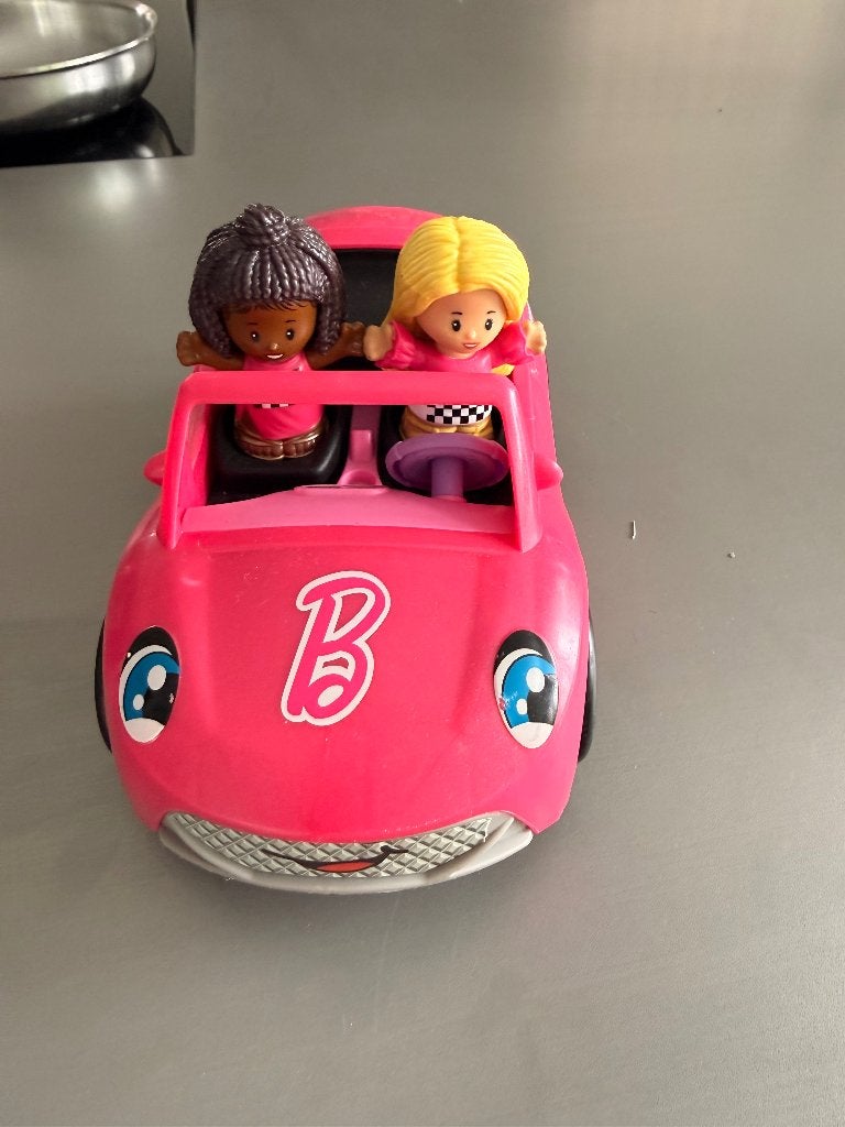 Little people cabrio Barbie, Ophalen, Zo goed als nieuw