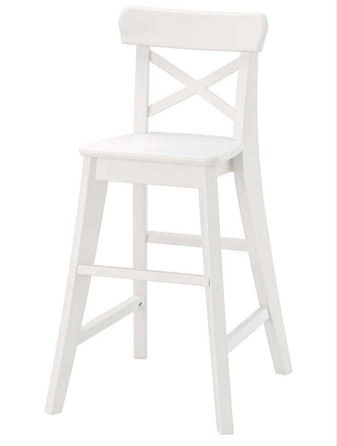 IKEA INGOLF barkruk wit, 77 cm hoog, 60 tot 90 cm, Nieuw, Ophalen of Verzenden, 1 kruk