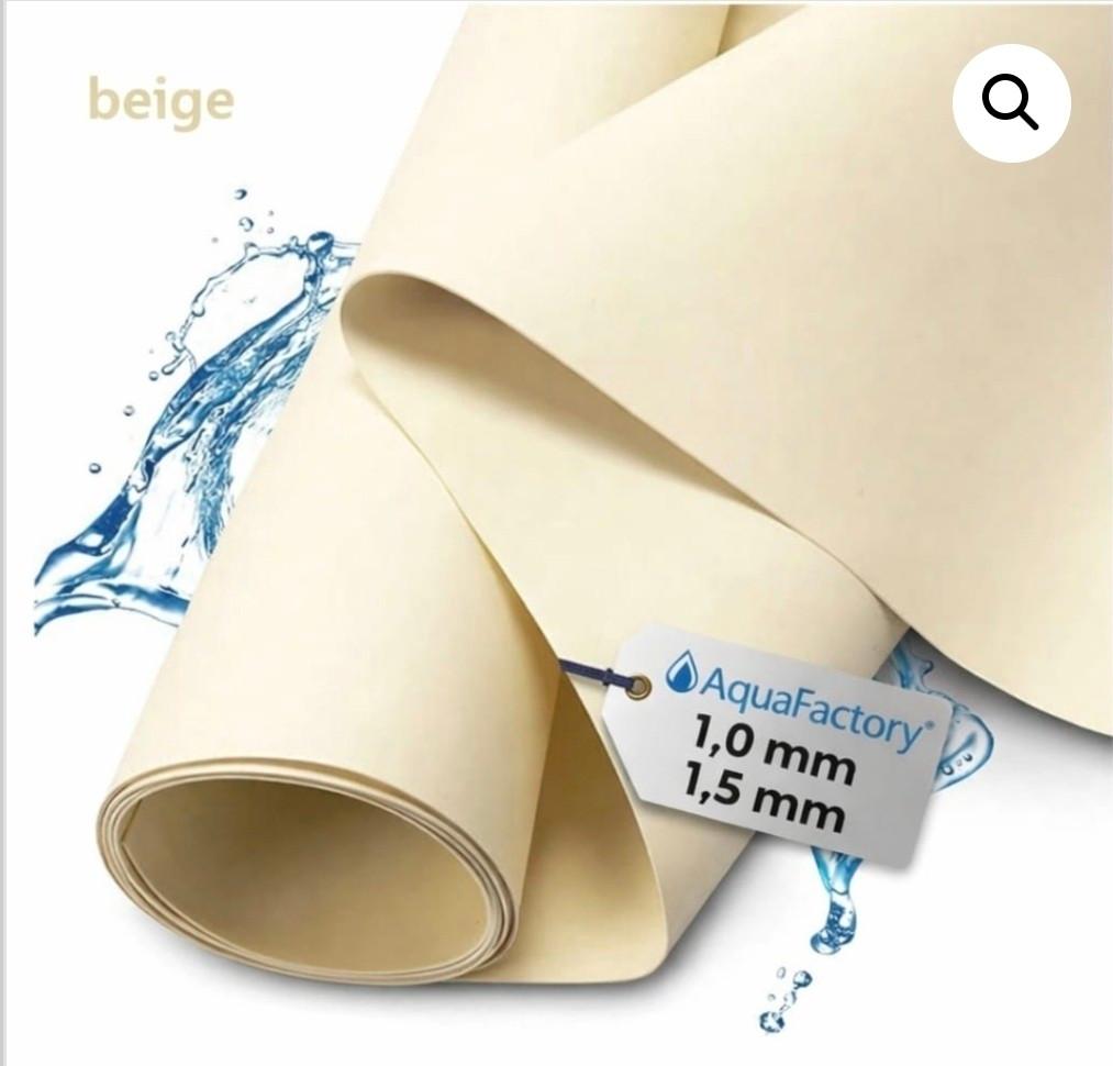 PVC Vijverfolie Beige – Diverse Diktes, Ophalen, 3853JR, Nieuw, Aquafactory