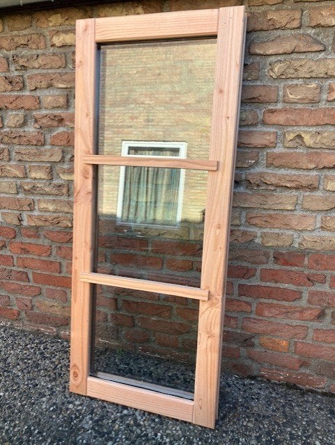 Douglas raam incl hr++ glas 60x120cm, Ophalen of Verzenden, Minder dan 180 cm, Balken
