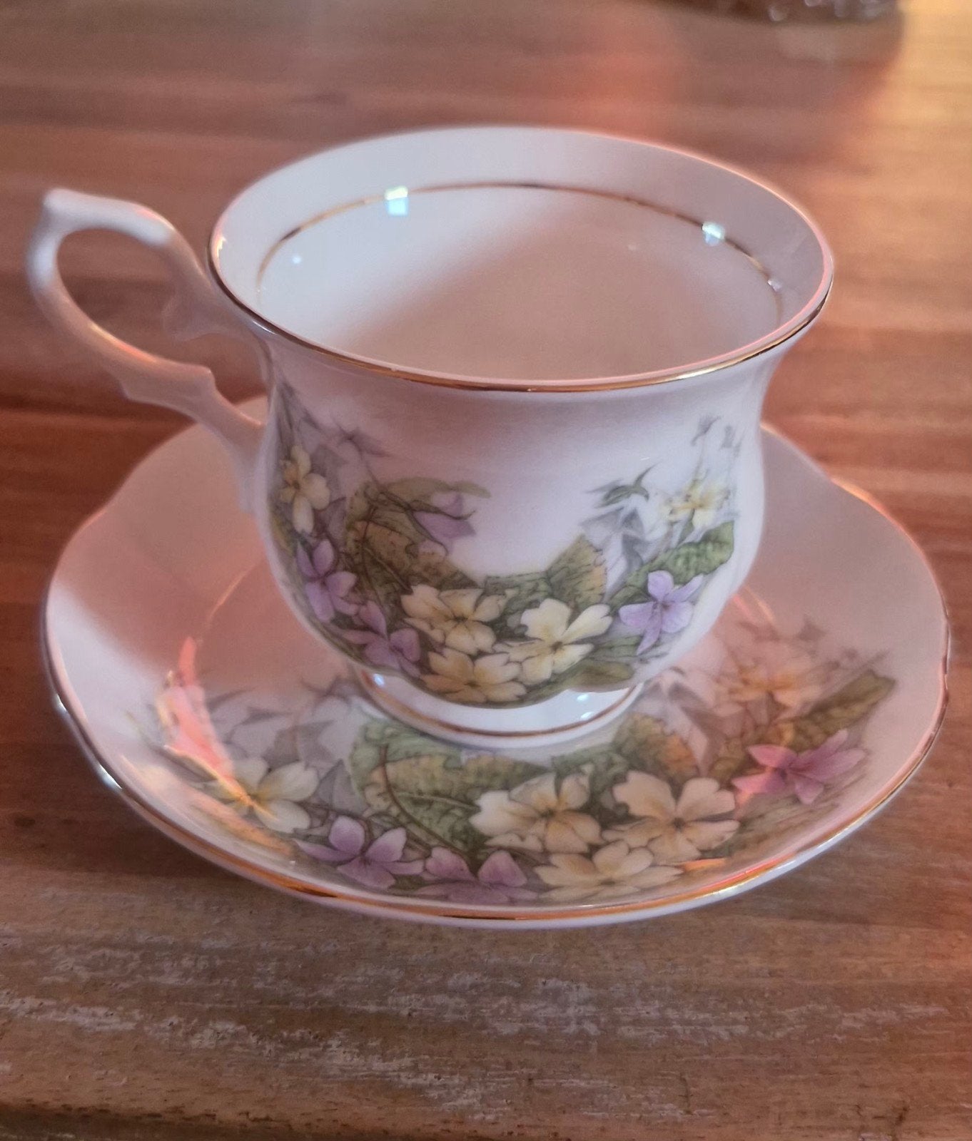 Vintage Cambridge Garden theekopje met schotel, Ophalen