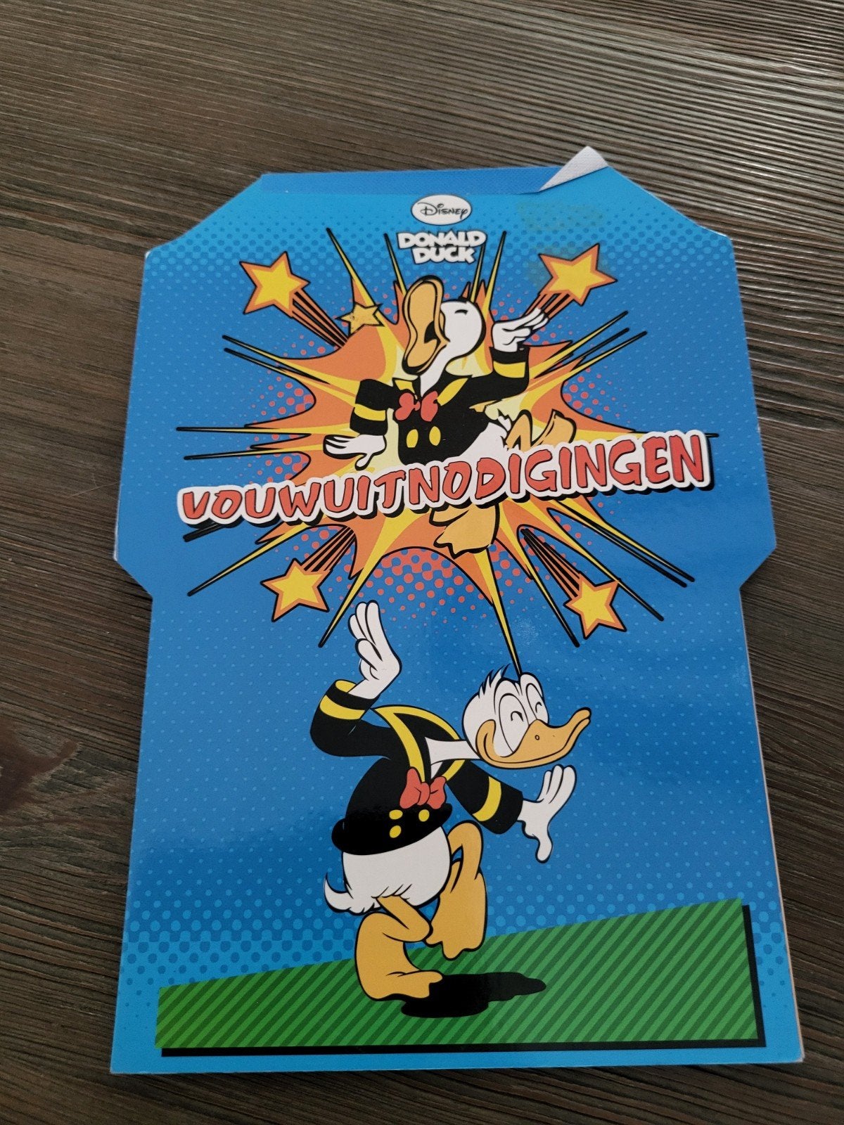 27 Donald Duck uitnodigingen voor kinderfeestje, Ophalen of Verzenden, Nieuw
