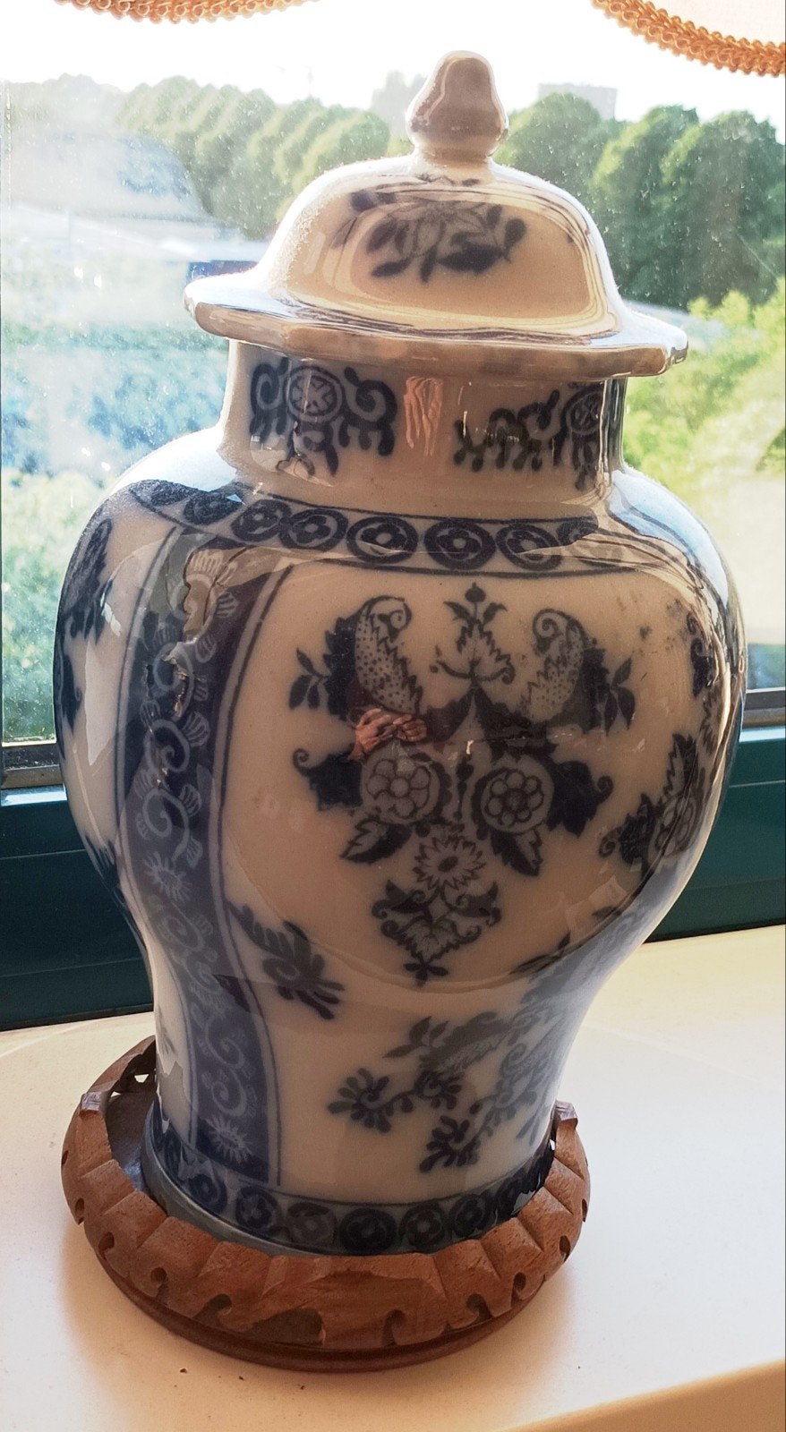 Antieke M. Regout & Co. Maastricht gemberpot, Ophalen