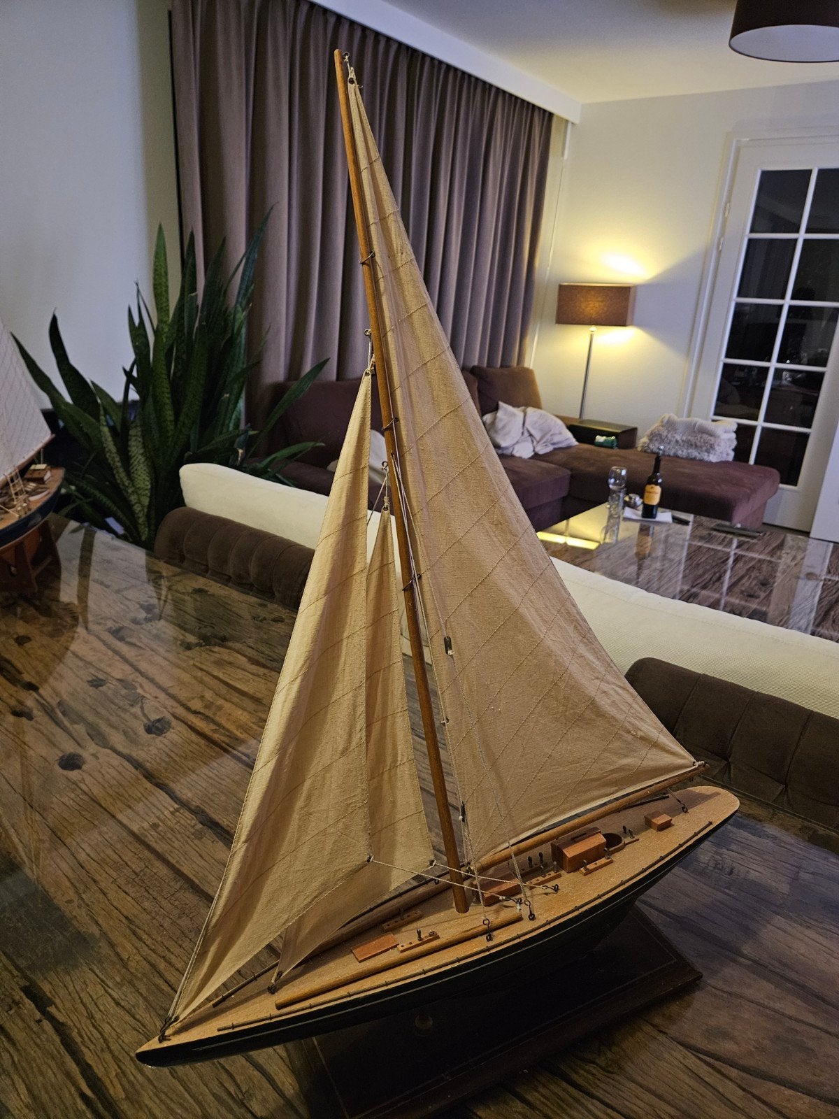 Prachtig gedetailleerd scheepsmodel - Zeilboot, Hobby en Vrije tijd, Modelbouw | Boten en Schepen, Ophalen, Zo goed als nieuw