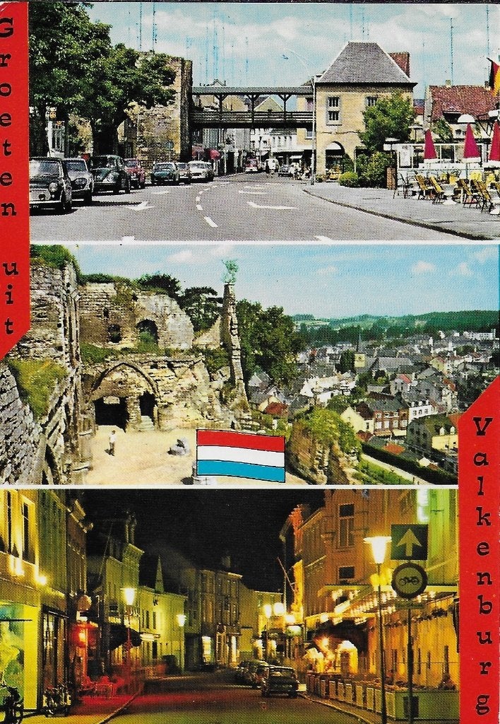 Kr1415 Gelopen ansichtkaart groeten uit valkenburg, Ophalen of Verzenden, Voor 1920, Gelopen, Limburg