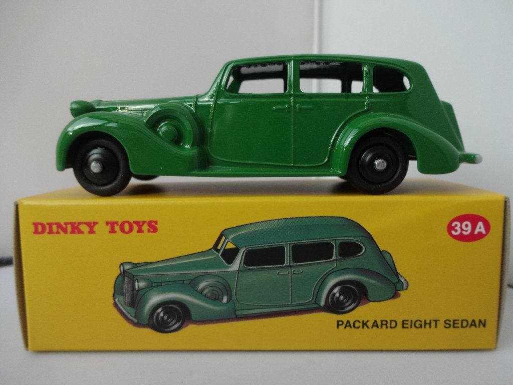 Packard Eight Sedan groen nr: 39A van Dinky Toys 1:43, Ophalen of Verzenden, Nieuw, Auto, Dinky Toys